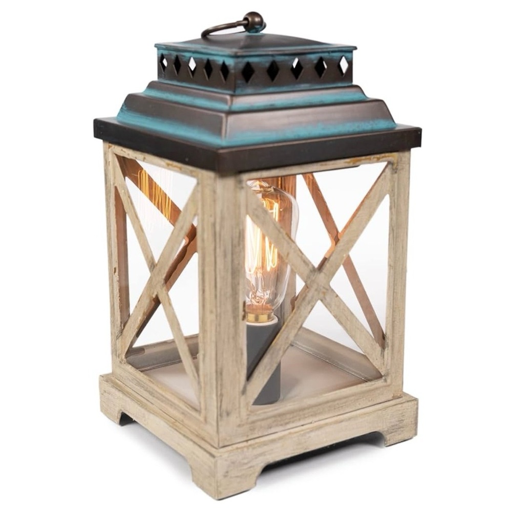 Rustic Lantern with Edison Bulb